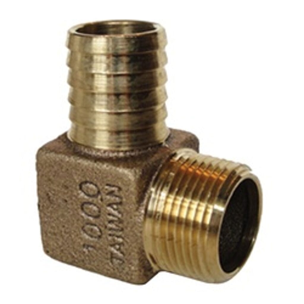 3/4″ Stainless Insert x 1″ MIP Hydrant 90