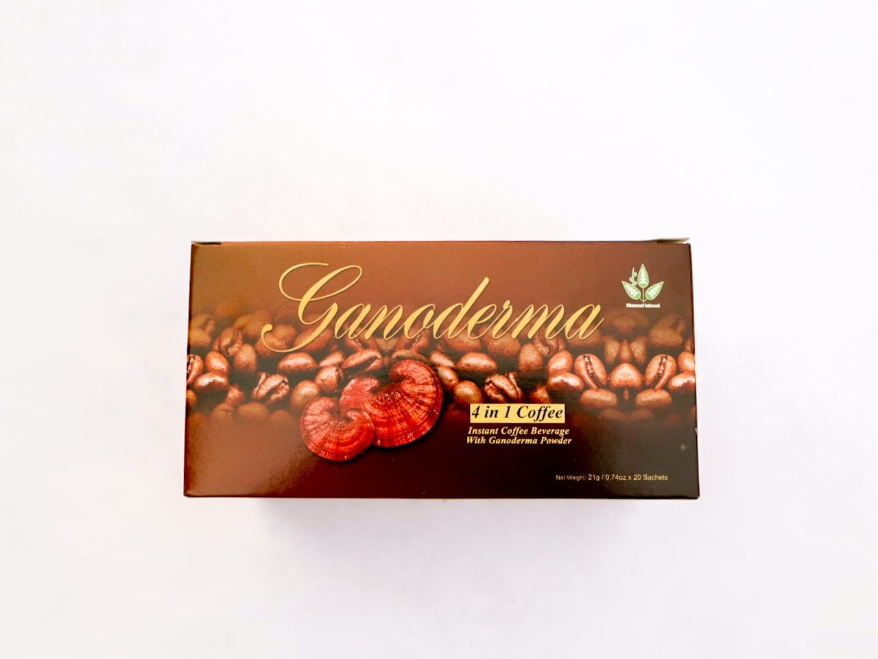 Diamond Interest Ganoderma 4-in-1 Coffee – 40 Boxes (800 Sticks) With Creamer & Sugar, No MSG