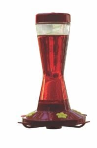 Rosette Glass Hummingbird Feeder