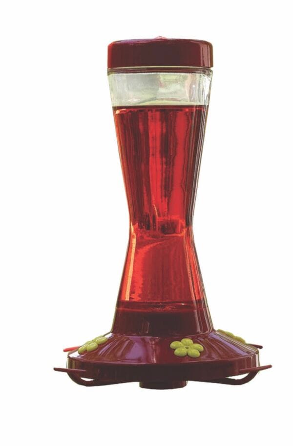 Rosette Glass Hummingbird Feeder