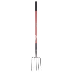 Radius 5-Tine Manure Fork w/Fiberglass Handle