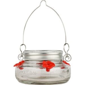 Mason Jar Hummingbird Feeder