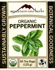 Tea . Peppermint